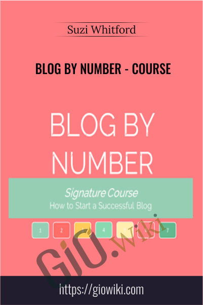 Blog By Number - Course – Suzi Whitford