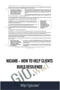 How to Help Clients Build Resilience - Nicamb