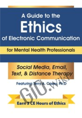A Guide to the Ethics of Electronic Communication for Mental Health Professionals *Pre-Order* - Terry Casey
