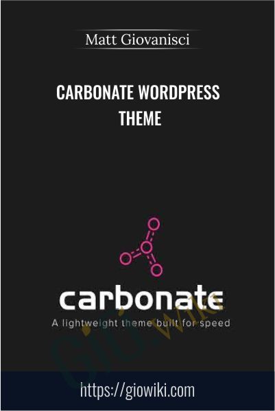 Carbonate WordPress Theme - Matt Giovanisci