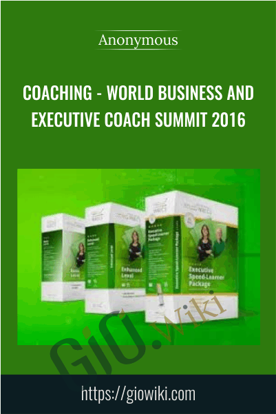 Coaching - World Business And Executive Coach Summit (WBECS) 2016