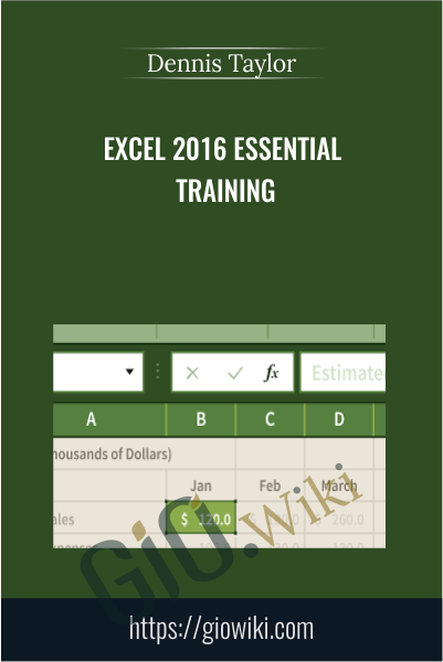 Excel 2016 Essential Training - Dennis Taylor