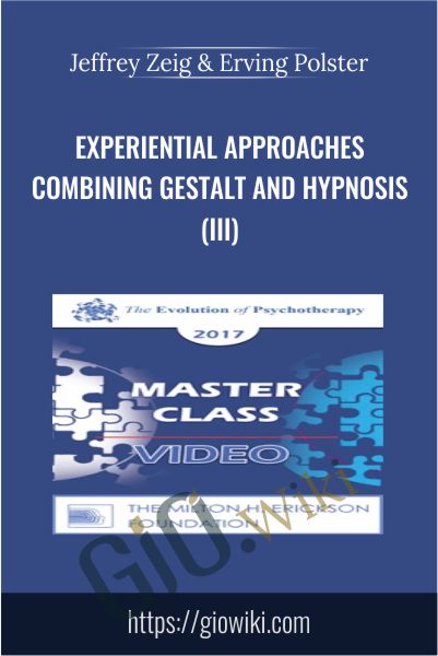 Experiential Approaches Combining Gestalt and Hypnosis (III) - Jeffrey Zeig & Erving Polster