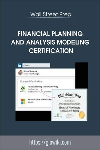 Financial Planning and Analysis Modeling Certification - Wall Street Prep