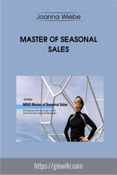 Master Of Seasonal Sales - Joanna Wiebe
