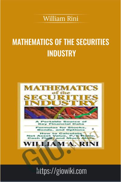 Mathematics Of The Securities Industry - William Rini