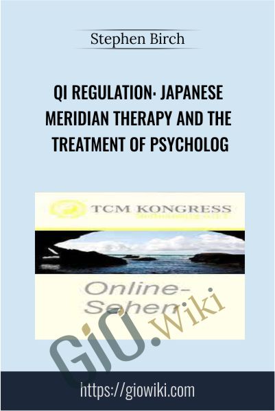 Qi Regulation – Japanese Meridian Therapy and the Treatment of Psycholog - Stephen Birch