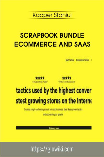 Scrapbook Bundle Ecommerce and SaaS - Kacper Staniul