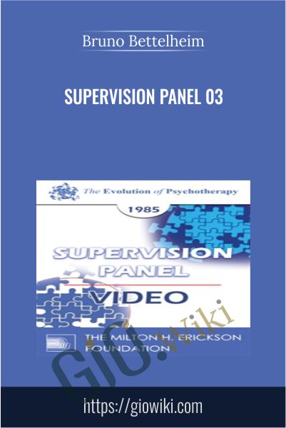 Supervision Panel 03 - Bruno Bettelheim