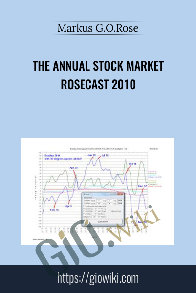 The Annual Stock Market Rosecast 2010 - Markus G.O.Rose