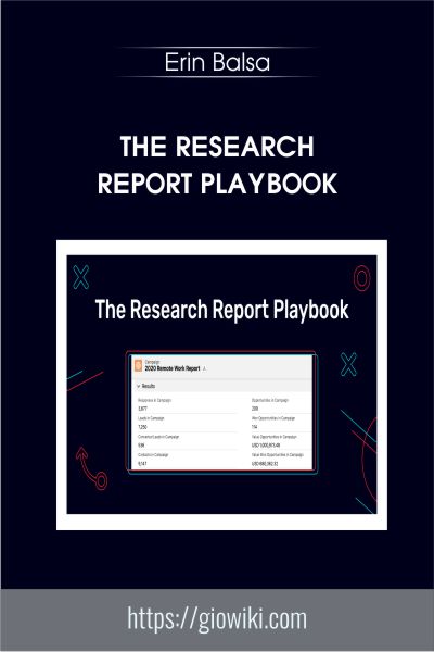 The Research Report Playbook - Erin Balsa