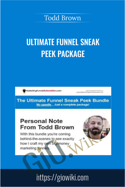 Ultimate Funnel Sneak Peek Package - Todd Brown