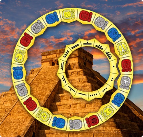  />The Mayan calendar is comprised of 20 <em>daylords</em> (energetic qualities) and 13 <em>tones</em> (numbers) that work together like moving gears.</p>
<p>The <em>nawal,</em> represented by a symbol, is the energy that animates the different days of the calendar. It is usually represented by an animal and the characteristics and spirit of that animal. (You’ll be working with the nawal and its energies for each meeting day of this 7-week course.)</p>
<p>Nawal’s are also represented by the elements of nature, including the sun, moon, rain, air, water, and plants — the Maya believe everything is alive.</p>
<p>They also believe that <strong>we each have our own nawal that identifies us, connects us with nature, and helps us promote harmony and an existential balance with all that surrounds us.</strong></p>
<p>The Sacred Calendar is believed to be in sync with our own body — the human body having 13 main joints and 20 digits total — mimicking the calander’s 13 tones and 20 daylords.</p>
<p>In the 20 days of the Sacred Calendar, all the basic forces of creation and destruction are expressed: positive and negative, good and evil — the duality that exists in the world, society, our families, and hearts.</p>
<p>By exploring these cosmic forces and their effects on you, you can <strong>better navigate your life, deepen your journey on the path and better understand and help create your destiny</strong>. And you can more clearly see that all your actions have consequences — on you, your family, and community.</p>
<p>In <em>Universal Wisdom From the Mayan Calendar,</em> Grandmother Flordemayo will offer you a spiritual path guided by the energies of the universe and filled with profound insights into how you can <strong>shift to a more harmonious, healthy, and happy future for all of humanity.</strong></p>
<p>This sacred medicine of our ancestors comes to us, not as a thunderous proclamation, but as a gentle whisper into the very heart of our beings.</p>
<p>When you join this new course with Grandmother Flordemayo, you join a Sacred Circle that connects you with nature, the cosmos, and the other participants in blessed ways…</p>
<p>… ways that can greatly enrich your life and the lives of others, as you <strong>learn to recognize and honor the wisdom of the natural forces all around you.</strong></p>
<p>The wisdom of the Mayan calendar has guided Mesoamerican peoples for millennia, and can help lead us back to living in harmony, and with compassion and respect for all beings,</p>
<p>In this virtual Sacred Circle, you’ll start by blessing and transforming your own <em>inner</em> life and discovering what you can consciously and lovinging bring to bettering our world.</p>
<h3>What You’ll Discover in These 7 Modules</h3>
<p>In this 7-part transformational circle, Grandmother Flordemayo will offer teachings you’ll need to help you live in greater harmony with all beings through experiencing the wisdom of the Mayan calendar.</p>
<p>While we won’t have time to delve into every aspect of the Mayan calendar, by exploring the seven course days in-depth, you’ll open a new portal into understanding this powerful system — most importantly, receiving deep wisdom teachings for your daily life from Grandmother Flordemayo.</p>
<p>Please note that the teachings in <em>Universal Wisdom From the Mayan Calendar</em> will be quite fluid. In preparation for each session, Grandmother Flordemayo will attune to the collective energy of those present and draw inspiration and guidance from Spirit.</p>
<p>Though there are themes for each session, it’s not guaranteed that everything listed below will be covered; rather Flordemayo will teach as she feels guided, sharing exactly what’s needed.</p>
<h3><strong>Module 1: Cultivating Love Within Yourself </strong></h3>
<h3><em>10 Tz’i</em></h3>
<p><strong><em>Direction: </em></strong><em>South</em><br />
<strong><em>Element: </em></strong><em>Water</em><br />
<strong><em>Colors:</em> </strong><em>Yellow, white, beige</em><br />
<strong><em>Key: </em></strong><em>Law and authority</em><br />
<strong><em>Nawal:</em> </strong><em>Dog, coyote</em><br />
<strong><em>Growth: </em></strong><em>Eliminating authoritarianism and drastic actions, and cultivating love</em><br />
<strong><em>Tone: </em></strong><em>10 — Manifestation of creation, self identity and awareness, revelation, and purpose</em></p>
<p>T’zi is the symbol of the Dog, Wolf, and Coyote, and can be terrifying with his bark and bite.</p>
<p>T’zi also signifies the staff used by indigenous authorities, and representative of the tangible instrument with which you can secure your steps when you walk, helping you to take your next step in life without stumbling or falling. When a person receives a staff it represents leadership.</p>
<p>Tz’i is a day of authority and learning to humble yourself. It is also a day to be at peace, to correct your mistakes, and to ask for divine intervention regarding any problem.</p>
<p>Today’s teaching is that you can only “move up the ladder” in your work and life after you have learned humility.</p>
<p>In envisioning the climbing of the ladder, you look up and down and in the four directions. You envision yourself climbing a ladder in life. In order to walk as a leader, you have to have gone through all theses steps, including learning to love yourself.</p>
<p>On this day, you’ll learn:</p>
<ul>
<li>How to better understand and see yourself through the eyes of love</li>
<li>To awaken and humble yourself</li>
<li>A practice to honor yourself</li>
<li>How to bring honor to your community</li>
<li>A practice to honor the nation and world</li>
</ul>
<p><em>Becoming a true human within the globe. Humbles oneself a beautiful place to be in.</em> <strong>— Grandmother Flordemayo</strong></p>
<h3><strong>Module 2: The Knowing of Wisdom & the Mental Transmission of Clarity</strong></h3>
<h3><em>4 No’J</em></h3>
<p><strong><em>Direction: </em></strong><em>North</em><br />
<strong><em>Element: </em></strong><em>Air</em><br />
<strong><em>Colors:</em> </strong><em>Dark blue, light blue</em><br />
<strong><em>Key: </em></strong><em>Knowledge and wisdom</em><br />
<strong><em>Nawal: </em></strong><em>Coyote, woodpecker</em><br />
<strong><em>Growth: </em></strong><em>Mental transmission and clarity </em><br />
<strong><em>Tone:</em> </strong><em>4 — The Four Directions, natural cycles</em></p>
<p>The No’j symbol signifies the brain and the superiority of the spiritual mind as it grows.<br />
It represents the connection between the universe and human intellect and our ability to know Spirit.</p>
<p>No’j energy — representative of the element of Air — helps us to remember the knowledge of the cosmos, the wisdom entrusted in us before we were born. It helps us transform knowledge and experience into wisdom.</p>
<p>In our physical life, we’re continually growing mentally and spiritually. Our connection with the cosmic universe inspires greater illumination and expansion.</p>
<p>This is a day of connection between the cosmic universe and the human mind — a good day to nourish the mind and seek guidance through a sacred fire ceremony, asking for answers and signs through prayer.</p>
<p>On this day, you’ll discover how to:</p>
<ul>
<li>Expand your memory with the wisdom within you</li>
<li>Seek clarity by nourishing your mind with the knowledge you have</li>
<li>Experience and transform through this knowledge</li>
<li>Pray for wisdom and clarity to guide yourself</li>
</ul>
<p><em>We are vehicles of the divine source. </em><strong>— Grandmother Flordemayo</strong></p>
<h3><strong>Module 3: How to Move Out of Life Challenges That Entrap You</strong></h3>
<h3><em>11 K’at</em></h3>
<p><strong><em>Direction: </em></strong><em>West</em><br />
<strong><em>Element: </em></strong><em>Earth</em><br />
<strong><em>Colors:</em> </strong><em>Brown, yellow, beige</em><br />
<strong><em>Key: </em></strong><em>Nets and entanglements</em><br />
<strong><em>Nawal: </em></strong><em>Lizard, spider</em><br />
<strong><em>Growth: </em></strong><em>Inner clarity without interference</em><br />
<strong><em>Tone:</em> </strong><em>11 — Letting go; changing from one state of consciousness to another; disappearing; disintegration of substances and ideas; dismantling of the old</em></p>
<p>K’at signifies the energy of gravity and represents the net, snare, problems that hold us back and entrap us.</p>
<p>When we hold onto things — good or bad — we need to learn when to release them <em>and</em> to release them with love. This surrendering allows us to thrive in positive energy.</p>
<p>Today is a good day to ask for guidance with confusion, entanglements, and challenges in your everyday life — including situations with children, family, or work — and how you can release them. It’s a day to eliminate bad energy and any influences you no longer want.</p>
<p>On this day, you’ll discover:</p>
<ul>
<li>How to ask for permission to change</li>
<li>A practice that can help you to let go of what no longer serves</li>
<li>How to release and walk in trust</li>
</ul>
<p><em>It is through faith that we reach our goals in life, remembering the good in humility without self-interest. </em><strong>— Grandmother Flordemayo</strong></p>
<h3><strong>Module 4: Cleansing Yourself of Indifferent Energy</strong></h3>
<h3><em>12 Tijax</em></h3>
<p><strong><em>Direction: </em></strong><em>South </em><br />
<strong><em>Element: </em></strong><em>Water </em><br />
<strong><em>Colors:</em> </strong><em>White, red, black</em><br />
<strong><em>Key: </em></strong><em>Double-edged knife</em><br />
<strong><em>Nawal: </em></strong><em>Swordfish, owl, toucan</em><br />
<strong><em>Growth: </em></strong><em>Warrior, cutting negative energy </em><br />
<strong><em>Tone:</em> </strong><em>12 — Stability; endurance, firmness, perseverance</em></p>
<p>The Tijax represents the element of water and signifies the obsidian knife with a double-edged blade (for both positive and negative aspects). Its energies give us the capacity to cut any strings attached to us — any negativity.</p>
<p>Today is a good day to seek guidance about what it takes to become a guardian and to “cut” anything out of your life that you don’t want, such as overeating, worrying, or stress.</p>
<p>It’s a good day to ask for good health, to let go of grudges and release any negative energy surrounding you.</p>
<p>On this day, you’ll discover how to:</p>
<ul>
<li>Let go of indifferent energy</li>
<li>Eliminate indifferent energy that may surround you</li>
<li>Balance your actions</li>
<li>Appreciate both the positive and negative aspects of life and balance those aspects</li>
</ul>
<p><em>May your sacred path clear and be filled with blessings. </em><strong>— Grandmother Flordemayo</strong></p>
<h3><strong>Module 5: Learn to Awaken the Sacred Centers Within You</strong></h3>
<h3><em>6 Kan</em></h3>
<p><strong><em>Direction: </em></strong><em>North</em><br />
<strong><em>Element: </em></strong><em>Air</em><br />
<strong><em>Colors:</em> </strong><em>Green, red</em><br />
<strong><em>Key: </em></strong><em>Energy and inner fire</em><br />
<strong><em>Nawal: </em></strong><em>Snake</em><br />
<strong><em>Growth: </em></strong><em>Revealing inside information and handling energy/power</em><br />
<strong><em>Tone:</em> </strong><em>6 — The six sacred directions, order of natural cycles</em></p>
<p>The Kan symbol signifies the celestial serpent, its serpentine fire and your own inner fire. It is the truth, justice, intelligence, and peace in the cycles of time and change.</p>
<p>This fire energy comes from the Earth and moves through us — if we are open to it and allow its sacred movement to go through us.</p>
<p>This is a good day to grow spiritually and develop your own fire within.</p>
<p>On this day, you’ll discover how to:</p>
<ul>
<li>Develop your own inner fire</li>
<li>Seek energy from the Earth to move the internal fire within</li>
<li>How to balance your actions in life</li>
<li>A meditation to help you move this sacred energy through you</li>
</ul>
<p><em>It is through faith that we reach our goals in life remembering the good in humility without self-interest. </em><strong>— Grandmother Flordemayo</strong></p>
<h3><strong>Module 6: Developing Your Relationship With Community</strong></h3>
<h3><em>7 Kawoq</em></h3>
<p><strong><em>Direction: </em></strong><em>East</em><br />
<strong><em>Element: </em></strong><em>Fire</em><br />
<strong><em>Colors:</em> </strong><em>Green, blue</em><br />
<strong><em>Key: </em></strong><em>Abundance and community</em><br />
<strong><em>Nawal: </em></strong><em>Turtle</em><br />
<strong><em>Growth: </em></strong><em>Community work and detachment</em><br />
<strong><em>Tone:</em> </strong><em>7 — Balance keeper; stands alone, protects, and maintains total balance</em></p>
<p>The Kawoq represents family, groups, community, and society. It’s energy encompasses becoming one with the community and anything that brings a community together.</p>
<p>This is a good day to light a candle and hold family and community in a positive way through prayer — asking for the wellbeing of all.</p>
<p>On this day, you’ll discover how to:</p>
<ul>
<li>Appreciate your blessings within your family and community</li>
<li>Seek wisdom from all around you — in your family and community</li>
<li>Find forgiveness to move forward spiritually</li>
</ul>
<p><em>Prayer is the only way. Prayer embraces us. Prayer loves us. Prayer protects us. Prayer is a good place to be. Prayer is powerful. </em><strong>— Grandmother Flordemayo</strong></p>
<h3><strong>Module 7: Learning the Way of Spirit</strong></h3>
<h3><em>1 Kame</em></h3>
<p><strong><em>Direction: </em></strong><em>South</em><br />
<strong><em>Element: </em></strong><em>Water</em><br />
<strong><em>Colors:</em> </strong><em>Yellow, orange, black </em><br />
<strong><em>Key: </em></strong><em>Clarity and rebirth</em><br />
<strong><em>Nawal: </em></strong><em>Owl</em><br />
<strong><em>Growth: </em></strong><em>Resurgence of spirituality</em><br />
<strong><em>Tone:</em> </strong><em>1 — Unity, wholeness, new beginnings, all existence</em></p>
<p>The Kame is a crystal being, the <em>lord</em> that sits in the West, with an essence that represents rebirth, resurgence, reemergence, and reincarnation.</p>
<p>We as creatures of the Earth are constantly shedding — parts of our thoughts — and doing so allows us to create new manifestations.</p>
<p>Today is a good day to connect with our ancestors to ask for strength, protection, and guidance to help us create what we seek.</p>
<p>On this day, you’ll discover how to:</p>
<ul>
<li>Find peace and harmony within your life</li>
<li>The story of the Crystal Skull (and its significance to the Kame lord) as told by Grandmother Flordemayo</li>
<li>Seek wisdom from your ancestors and heritage</li>
<li>Listen to your own intuition to find answers within</li>
</ul>
<h3>Here’s What You’ll Receive</h3>
<p><strong>Seven 90-minute Recorded Class Sessions With Grandmother Flordemayo</strong></p>
<p>Experience a rare opportunity to be mentored and learn with beloved Grandmother Flordemayo — from the comfort of your own home. Each class session guides you to learn the specific skills and abilities to awaken your spiritual potential.</p>
<p><strong>Seven PDF Transcripts of Class Sessions</strong></p>
<p>In addition to the high-quality MP3 audios, you’ll also receive the entire class transcription in PDF format. You can then review, print and highlight the most important insights and practices you were given.</p>
<p><strong>Exercises and Questions for Each Lesson</strong></p>
<p>After each lesson, you’ll have the option of completing related exercises, practice new tools and answer questions to accelerate your learning and integrate each lesson.</p>
<p><strong>The Mayan Calendar Bonus Collection</strong></p>
<ul>
<li><strong>Iq: Lord of the Wind</strong><br />
<em>Audio Meditation From Grandmother Flordemayo</em></li>
</ul>
<ul>
<li><strong>Cathar Creed</strong><br />
<em>Audio Reading From Grandmother Flordemayo</em></li>
</ul>
<ul>
<li><strong>Meditations for the Soul</strong><br />
<em>Audio Meditations From Grandmother Flordemayo</em></li>
</ul>
<h3>An Unprecedented Opportunity to Join the <em>Universal Wisdom From the Mayan Calendar</em> Virtual Training</h3>
<p>We feel honored Grandmother Flordemayo has chosen to partner with The Shift Network to offer this exclusive online training. This is a rare opportunity to learn from a universal healer whose wisdom is helping us heal and awaken ourselves and our world.</p>
<p>Through this powerful online format, you’ll not only save time and money on workshop costs (plus travel, accommodations and meals — which would cost thousands of dollars), you’ll be able to benefit from Flordemayo’s incredible teachings and exercises from the comfort of your home — at your own pace!</p>
<p>If you’re serious about living a more sacred and heartfelt life and living in greater harmony within and with all beings, then you owe it to yourself, your loved ones and our world to take this one-of-a-kind training.</p>
<p>If you’re ready to take the next step in evolving yourself, click the register button below to reserve your space now.</p>
<hr />
<p><strong>Get Grandmother Flordemayo – Universal Wisdom From the Mayan Calendar full course for 83 USD. Sign up now to receive your own special offers!</strong><br />
<em>For further information, Grandmother Flordemayo course, he Mayan Calendar video, Universal Wisdom video download, Universal Wisdom video download</em></p>
<div class=