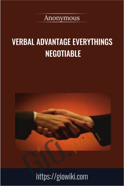Verbal Advantage Everythings Negotiable