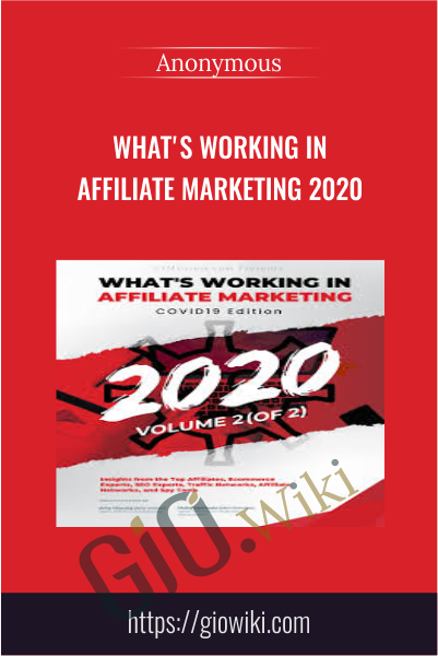 What's Working in Affiliate Marketing 2020