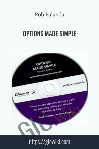 Options Made Simple – Rob Balanda