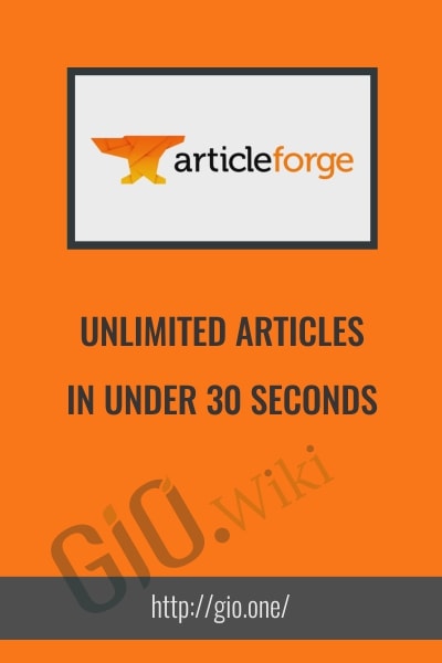 Unlimited Articles In Under 30 Seconds