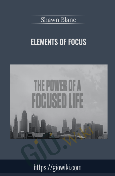 Elements of Focus  _ Shawn Blanc